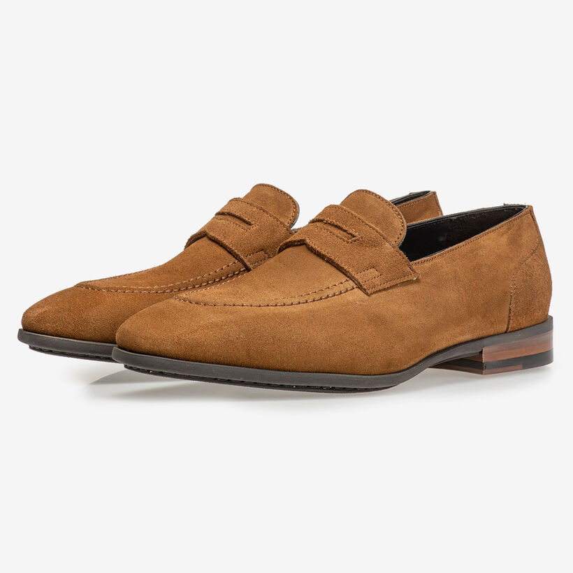 Brauner Wildleder-Loafer