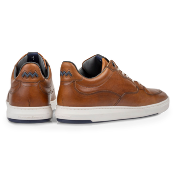 Sneaker cognac Kalbsleder