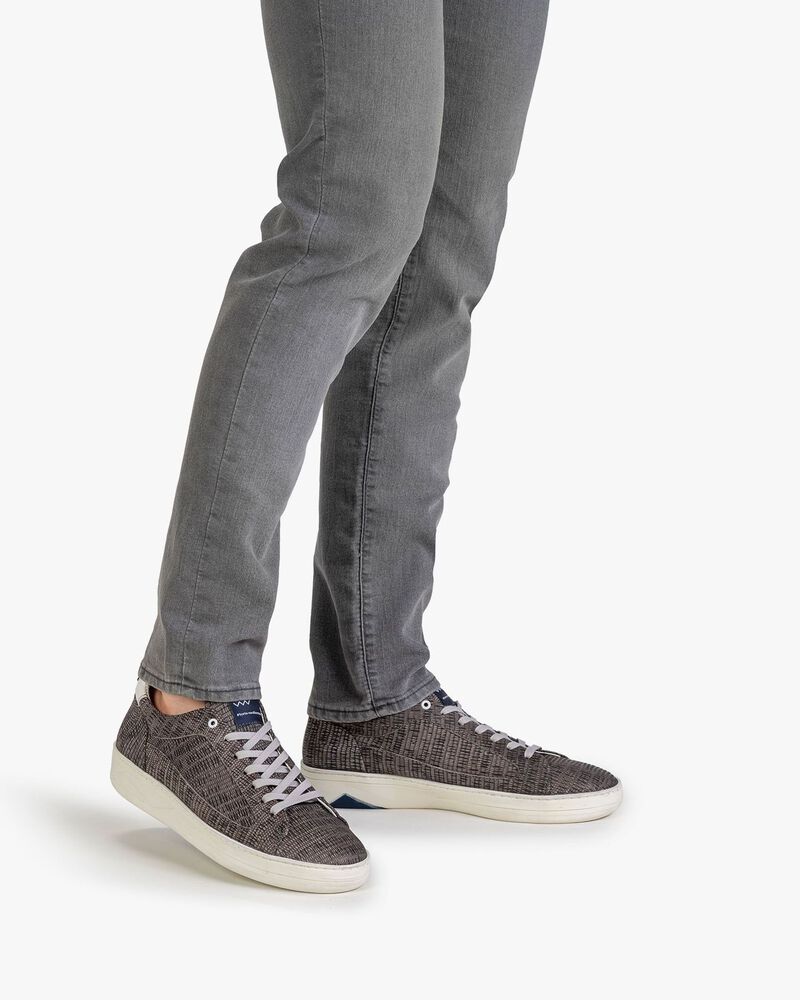 Sneaker mit Print taupe