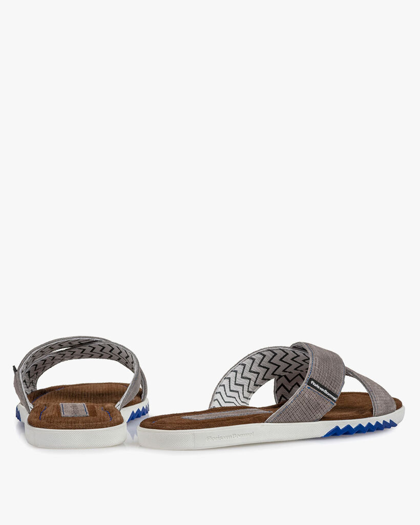 Slipper Wildleder grau