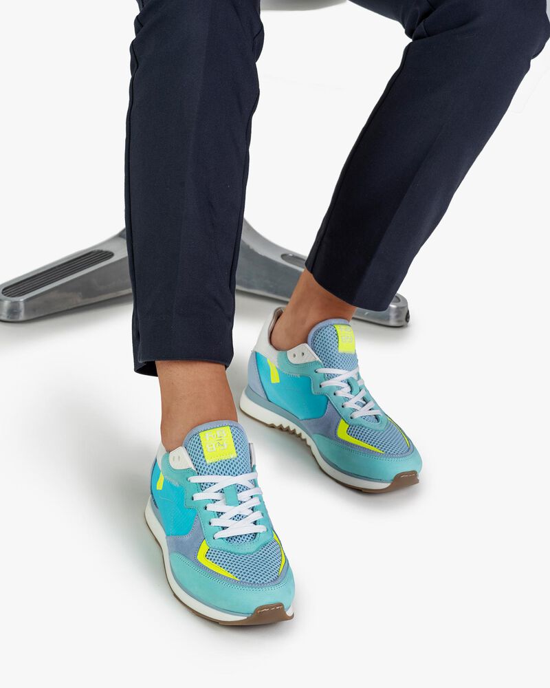 Sneaker Nubukleder blau