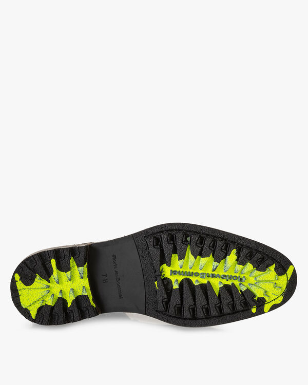 Lace boot suede dark brown