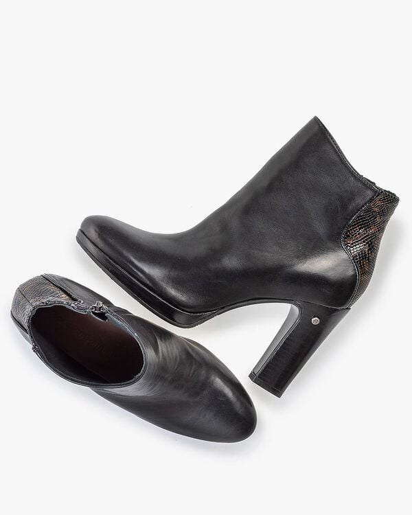 Ankle boot black nappa leather