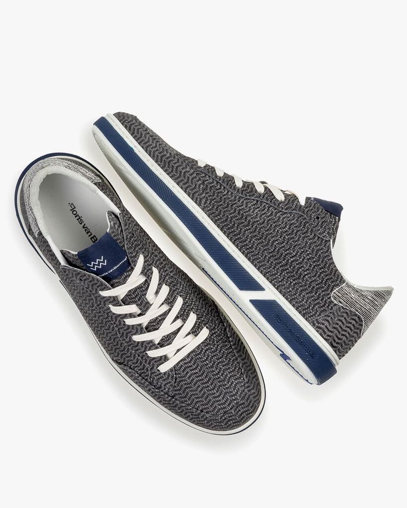 Sneaker nubuck leather grey