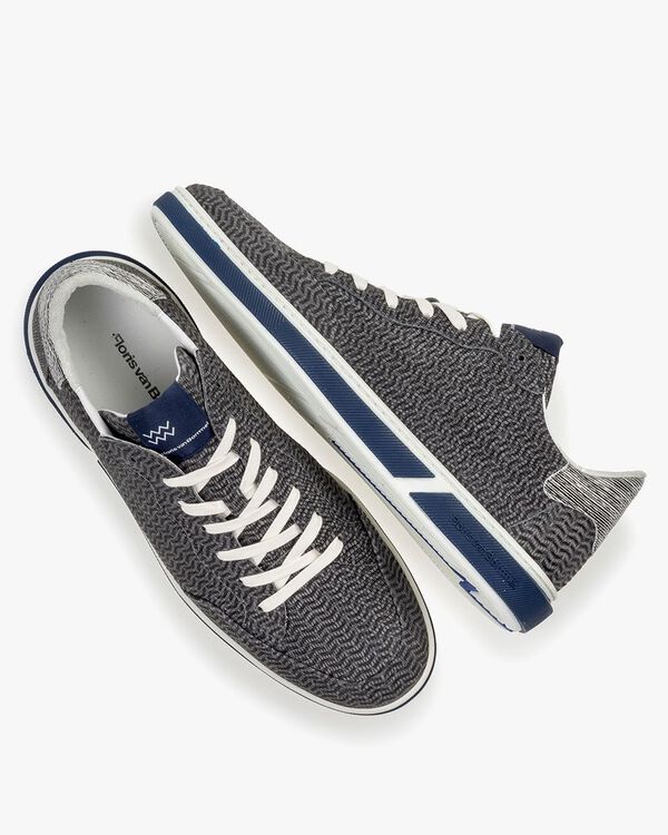 Sneaker nubuck leather grey