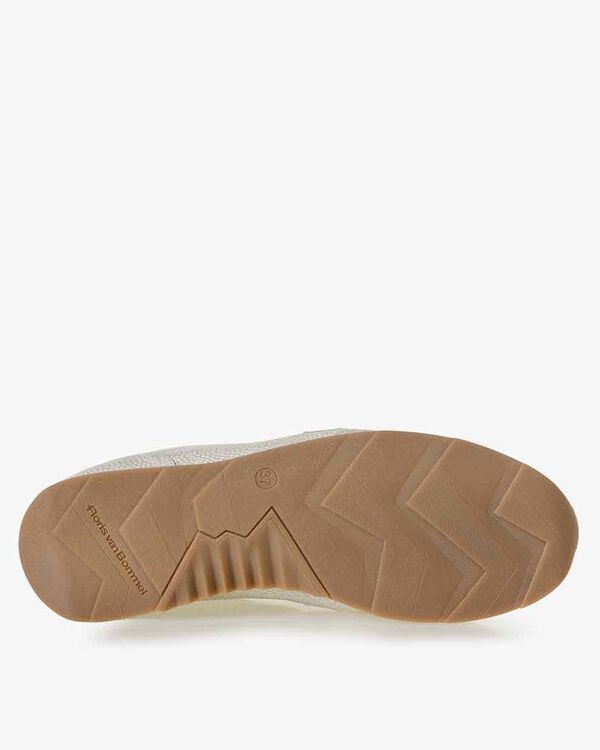 Sneaker printed leather off-white