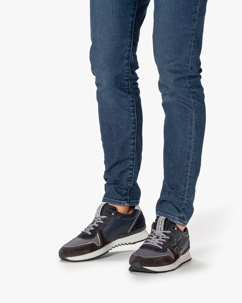 Sneaker Wildleder blau/gr&uuml;n