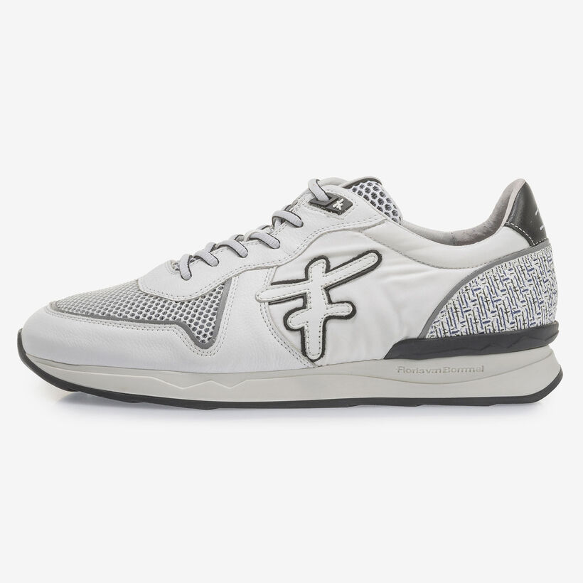 White suede leather sneaker