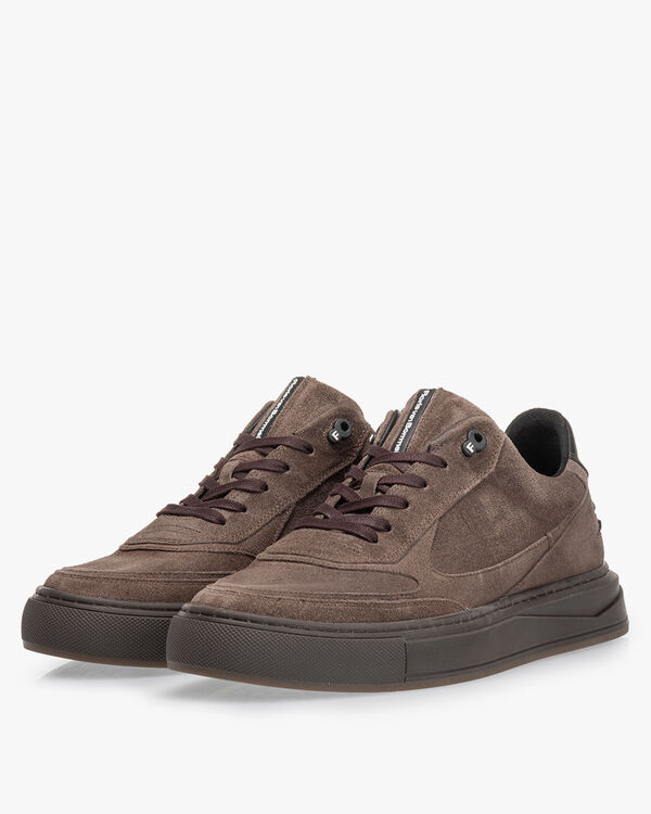 Sneaker suede sand-coloured
