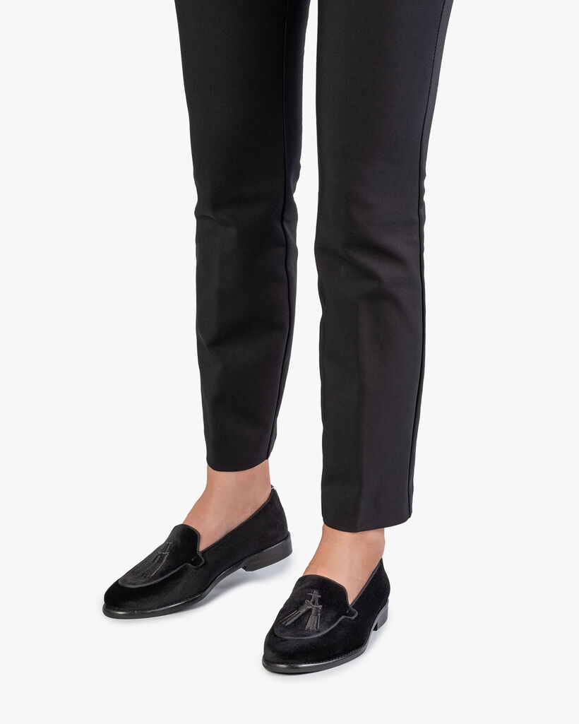 Loafer black textile