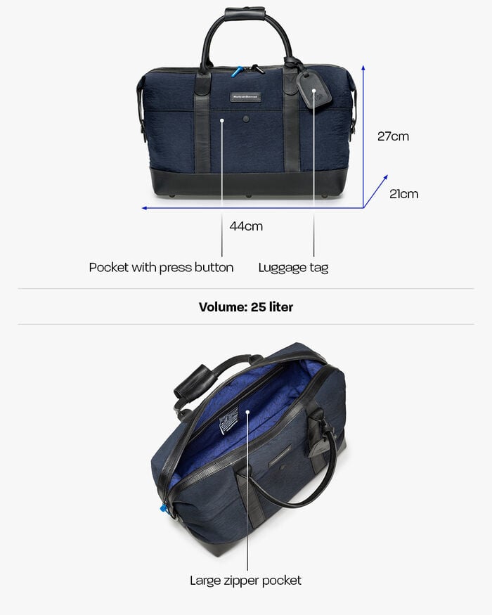 Overnight-Tasche Textil blau