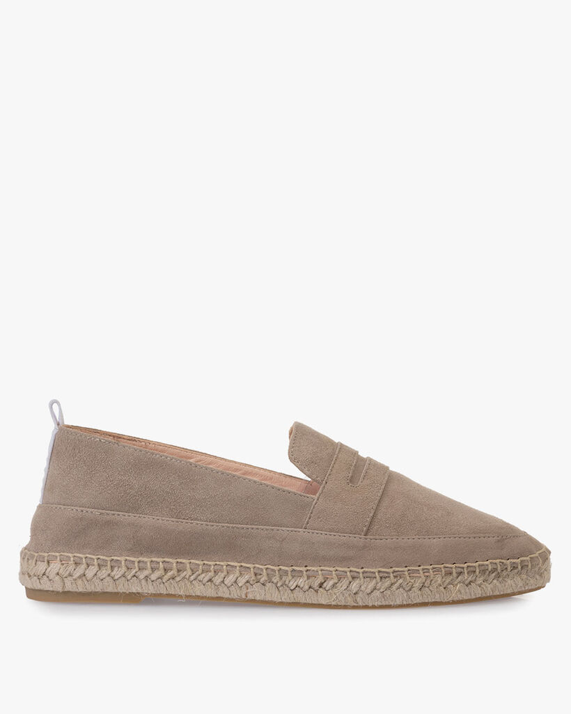 Espadrille Wildleder sandfarben