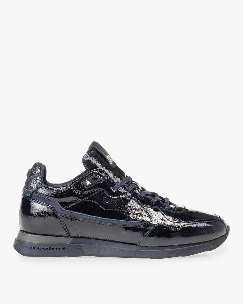 Sneaker blaues Lackleder