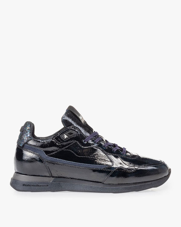 Sneaker blaues Lackleder