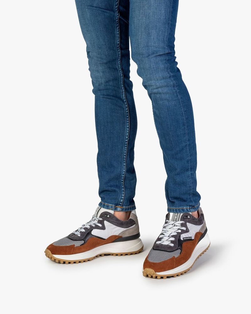 Noppi sneaker suede leather cognac