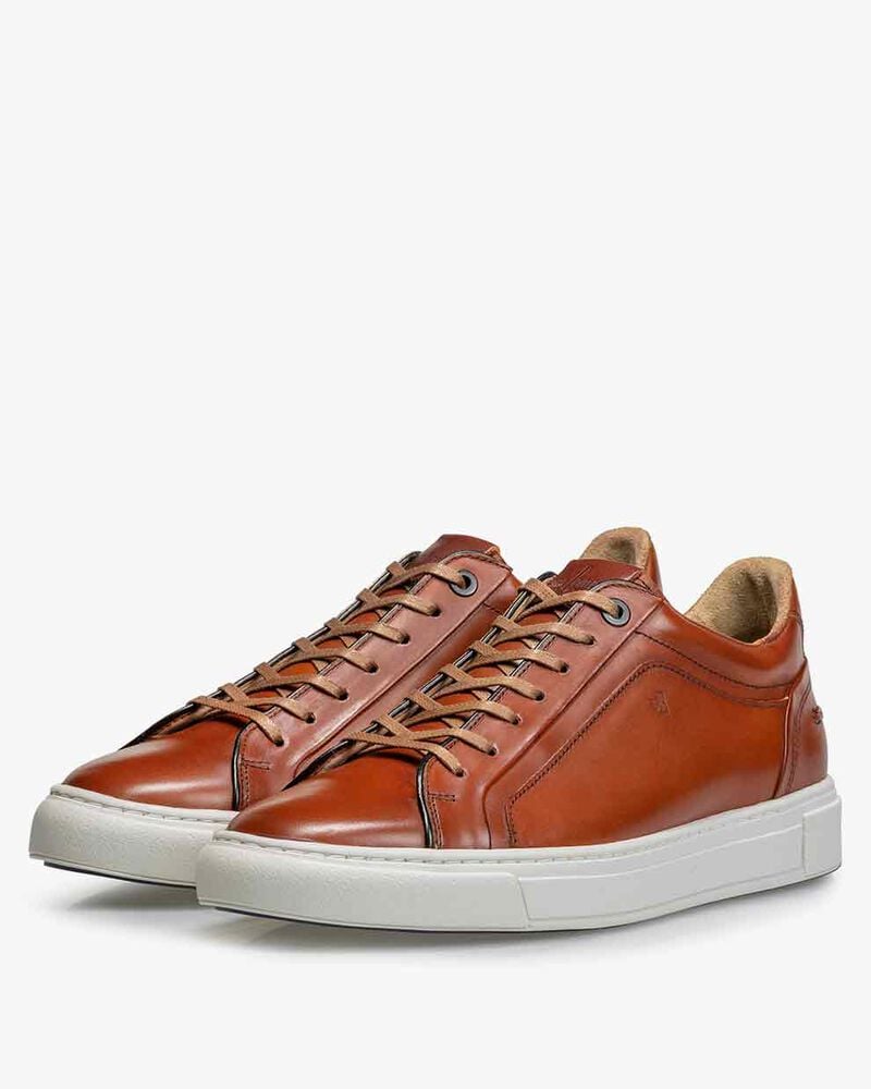 Sneaker Kalbsleder cognac