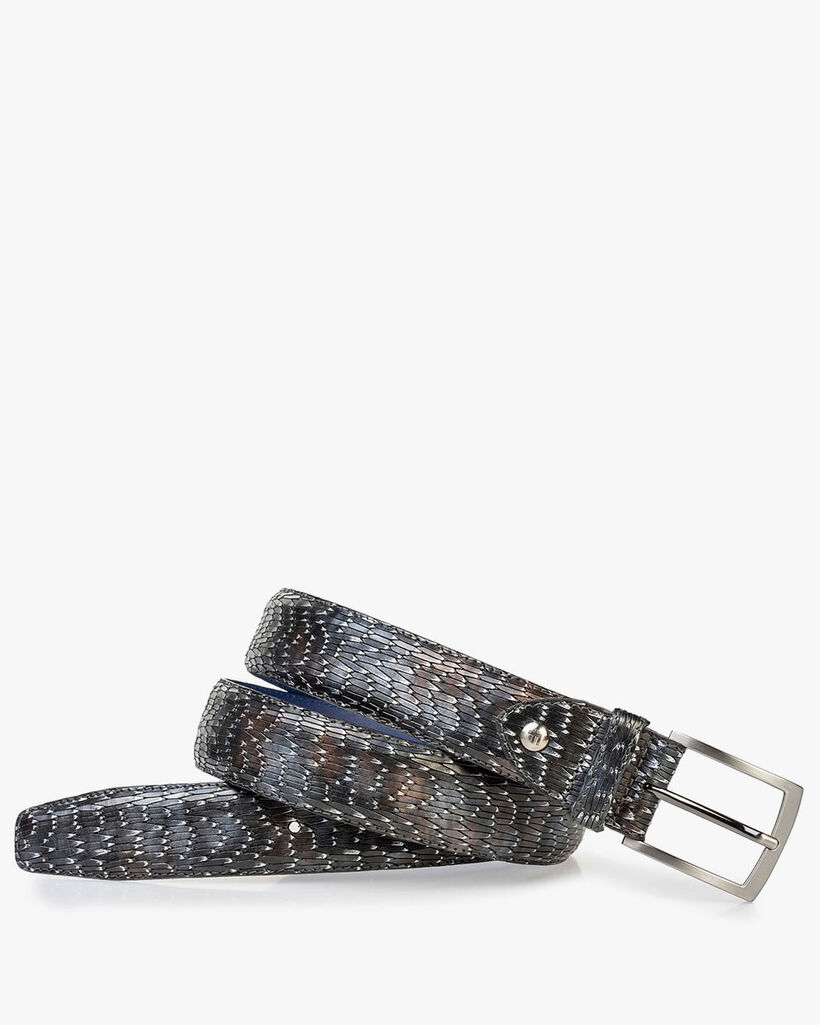 Lederg&uuml;rtel metallic bronze