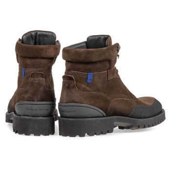 Schn&uuml;rstiefel braun Wildleder