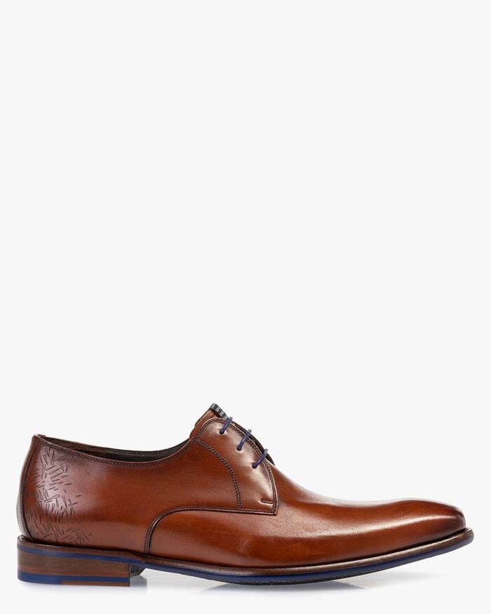 cognac shoe laces