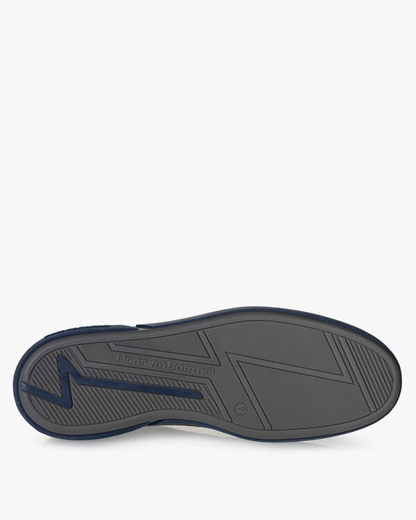 Sneaker printed leather dark grey