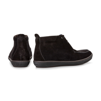 Schn&uuml;rstiefel Wildleder schwarz