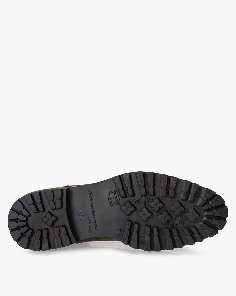 Chelsea boot suede dark green