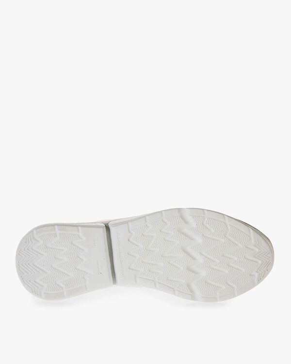 White calf leather sneaker