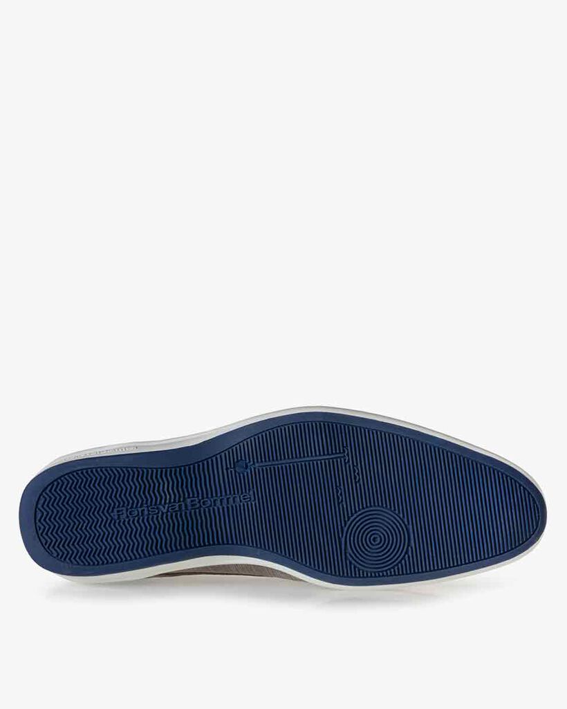 Schn&uuml;rschuh Wildleder hellgrau