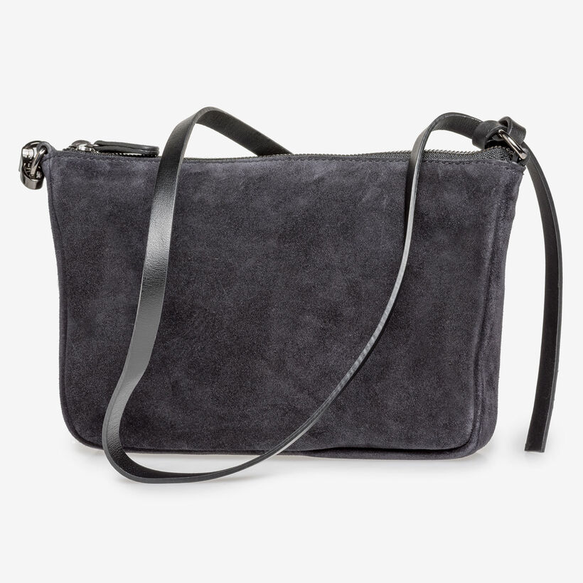 Schwarze Wildleder-Tasche