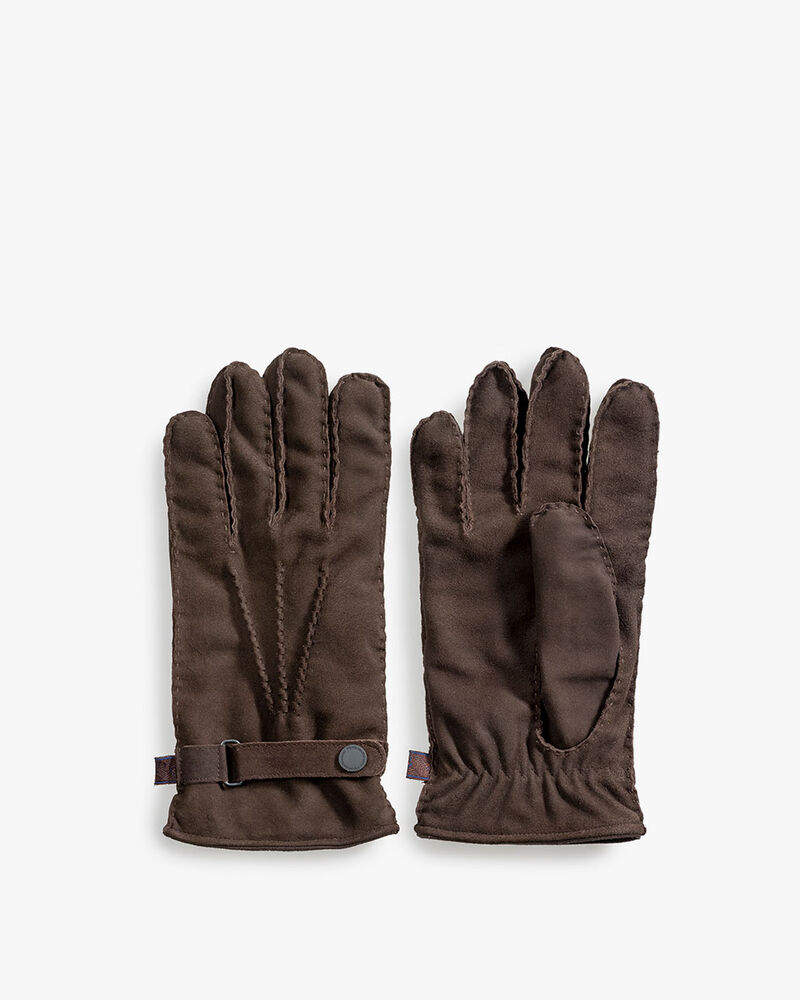 Handschuhe Wildleder dunkelbraun