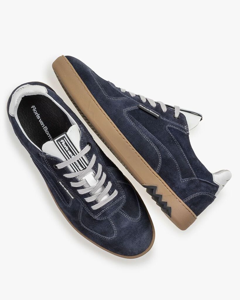 Sneaker blau Wildleder
