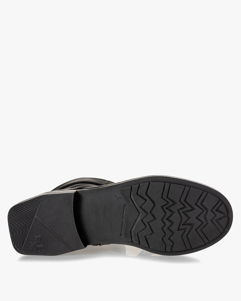 Schn&uuml;rstiefel Kalbsleder schwarz