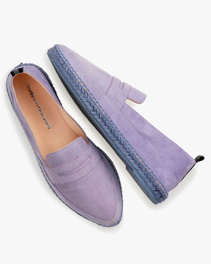 Espadrille Wildleder violett