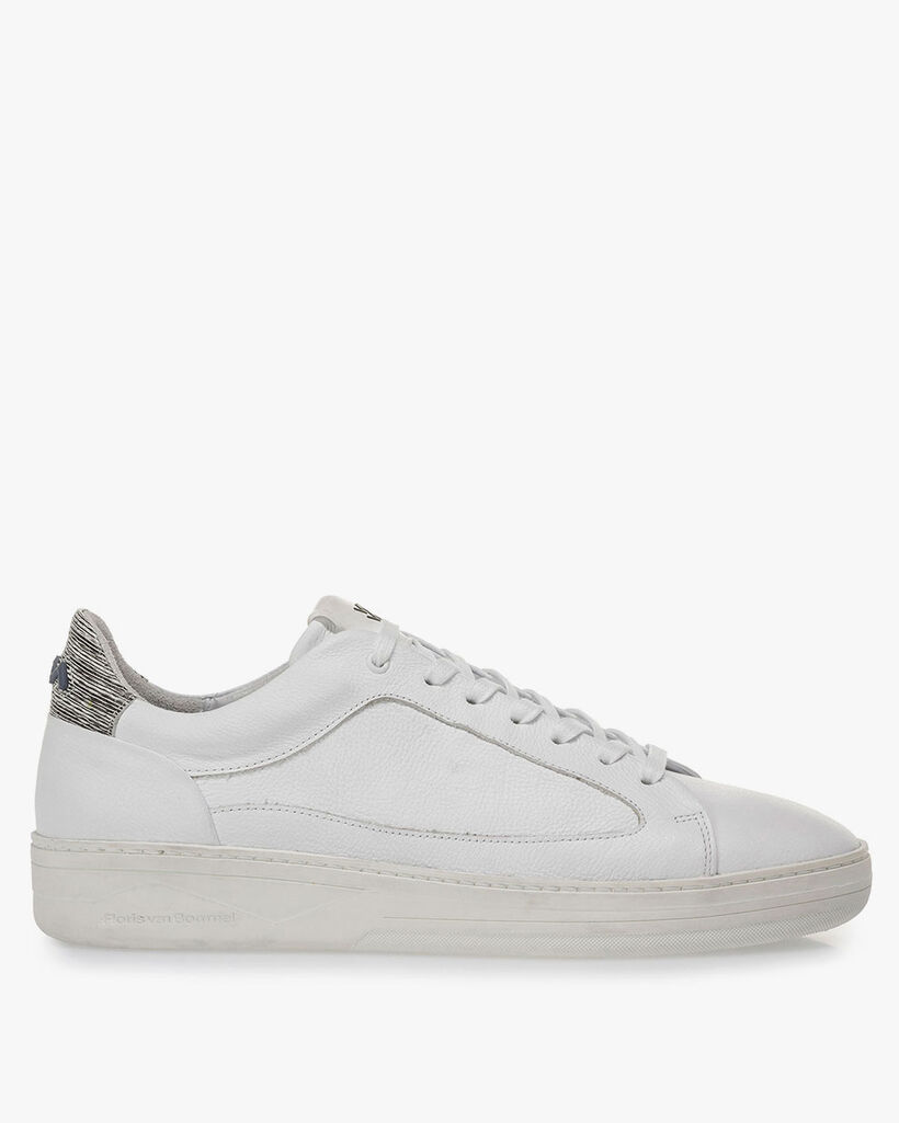 White calf leather sneaker