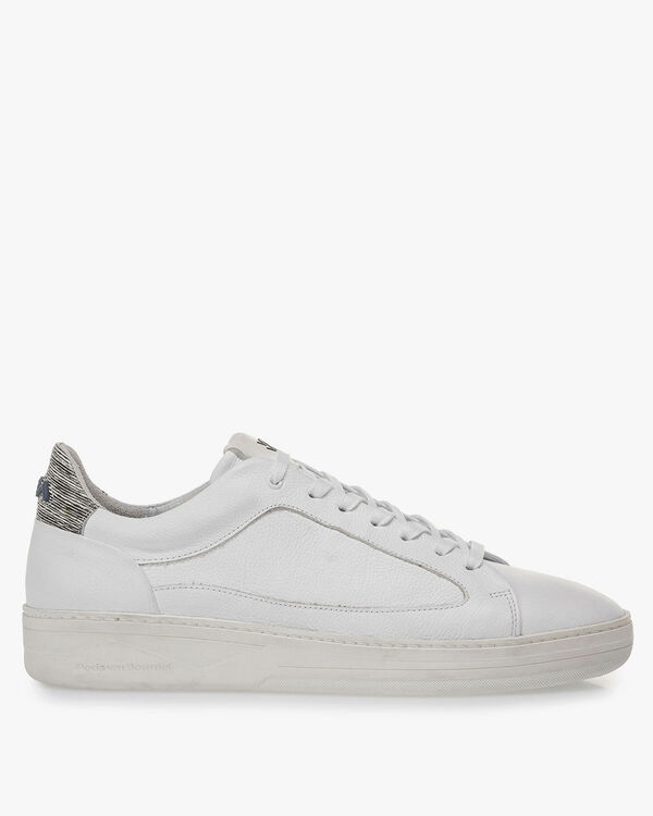 White calf leather sneaker
