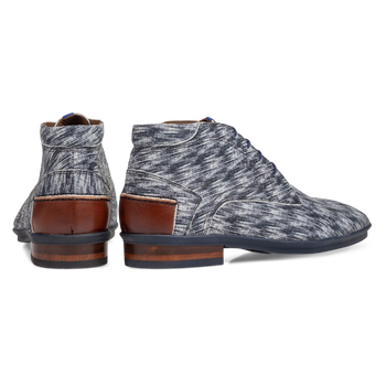 Stiefel Nubukleder schwarz-wei&szlig;