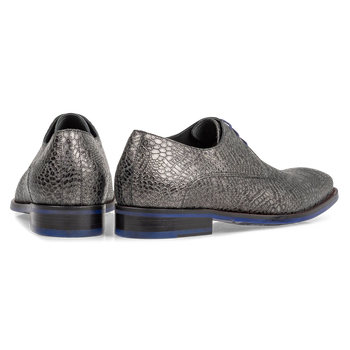 Lace shoe metallic grey