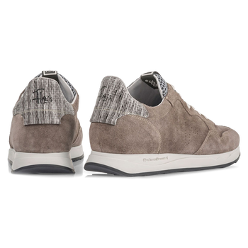 Taupefarbener Wildleder-Sneaker
