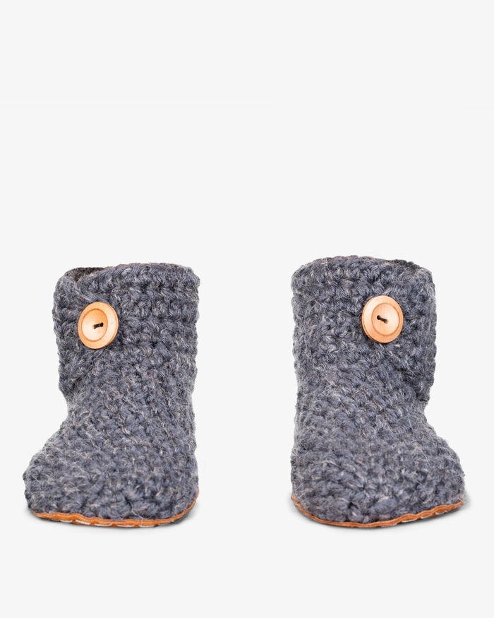 Kingdom of Wow Hausschuhe Dunkelgrau