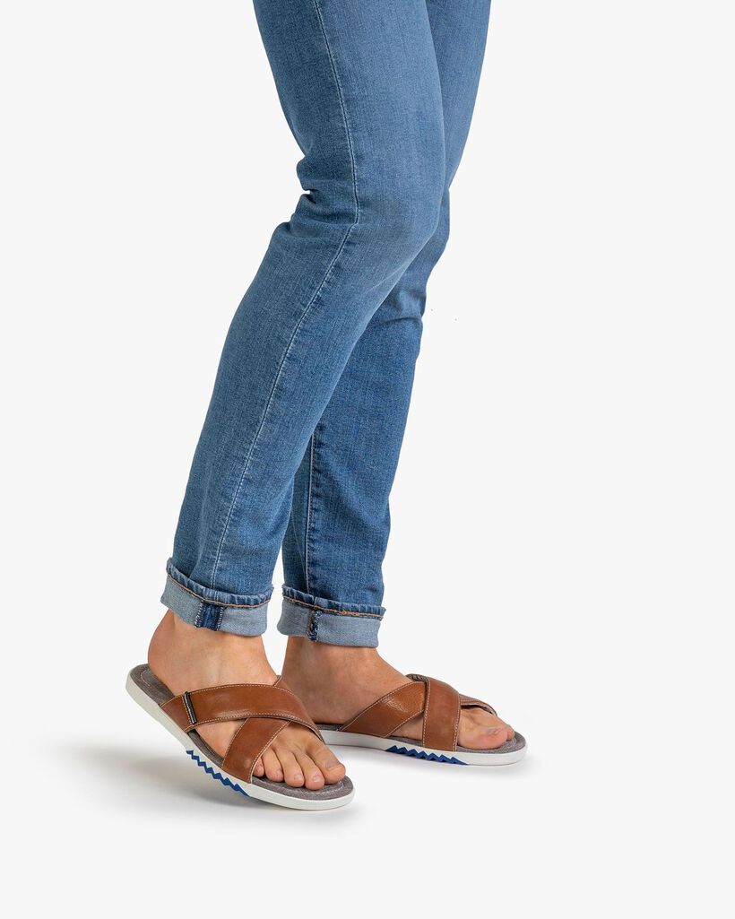 Slipper Kalbsleder cognac