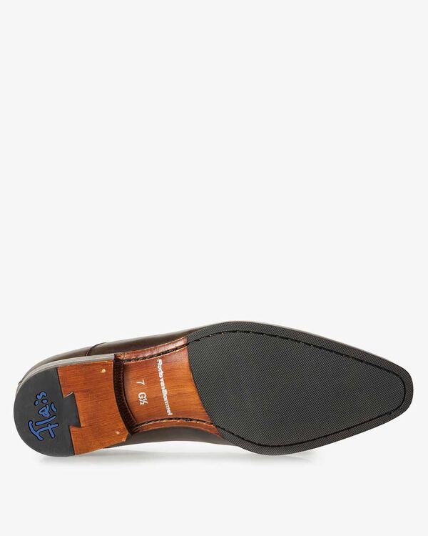 Schn&uuml;rstiefel Kalbsleder dunkelbraun