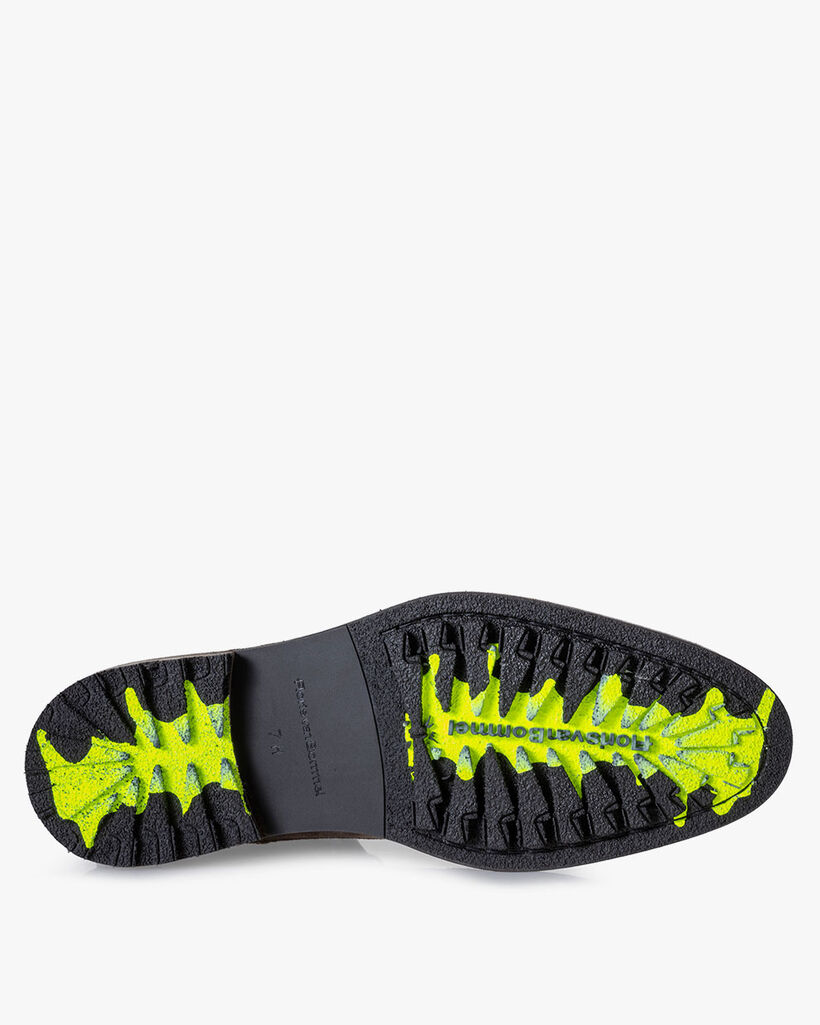 Lace boot suede taupe