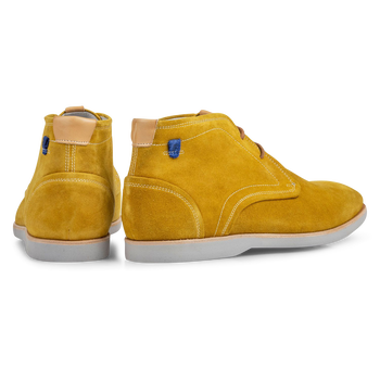 Stiefel Wildleder gelb