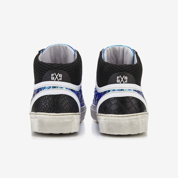 Floris van Bommel blue metallic sneaker
