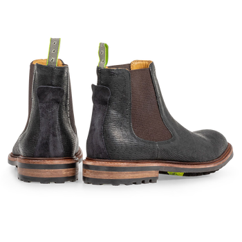 Chelsea Boot schwarz mit Print