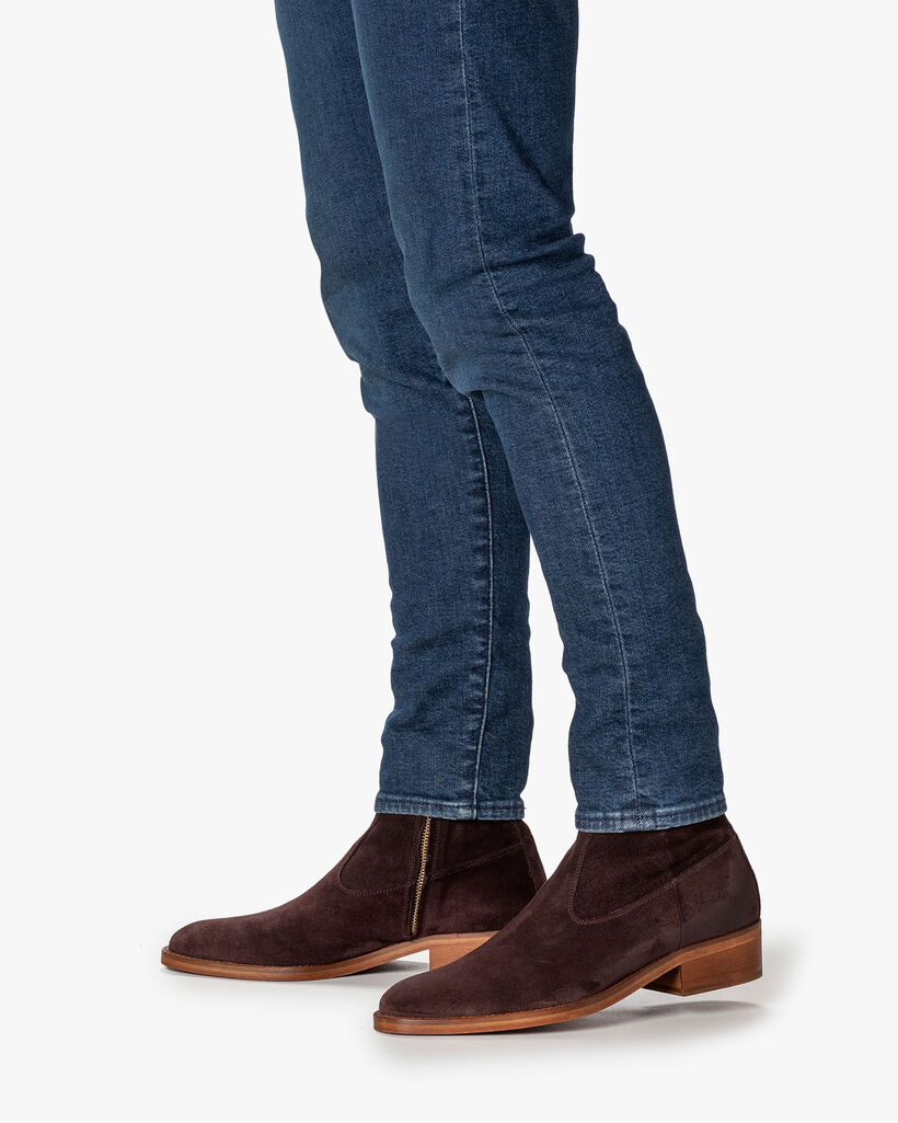 Boot Wildleder dunkelbraun