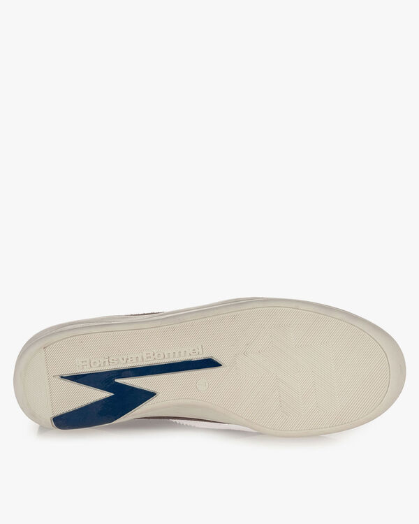 Sneaker suede leather dark taupe