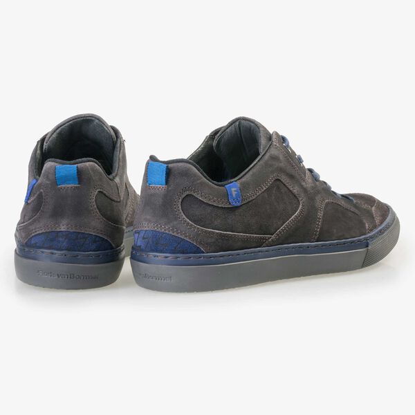 Floris van Bommel grauer Herren Wildleder Sneaker