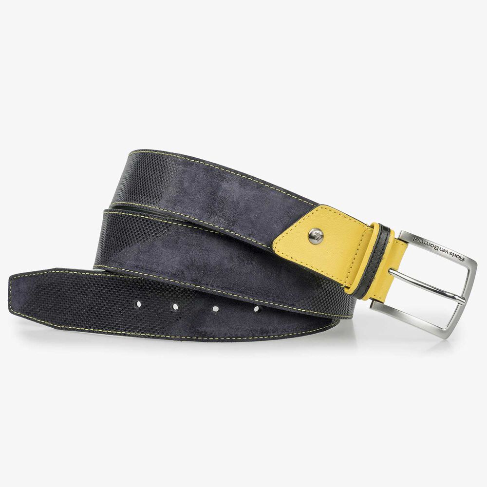 Blue / grey belt with yellow details