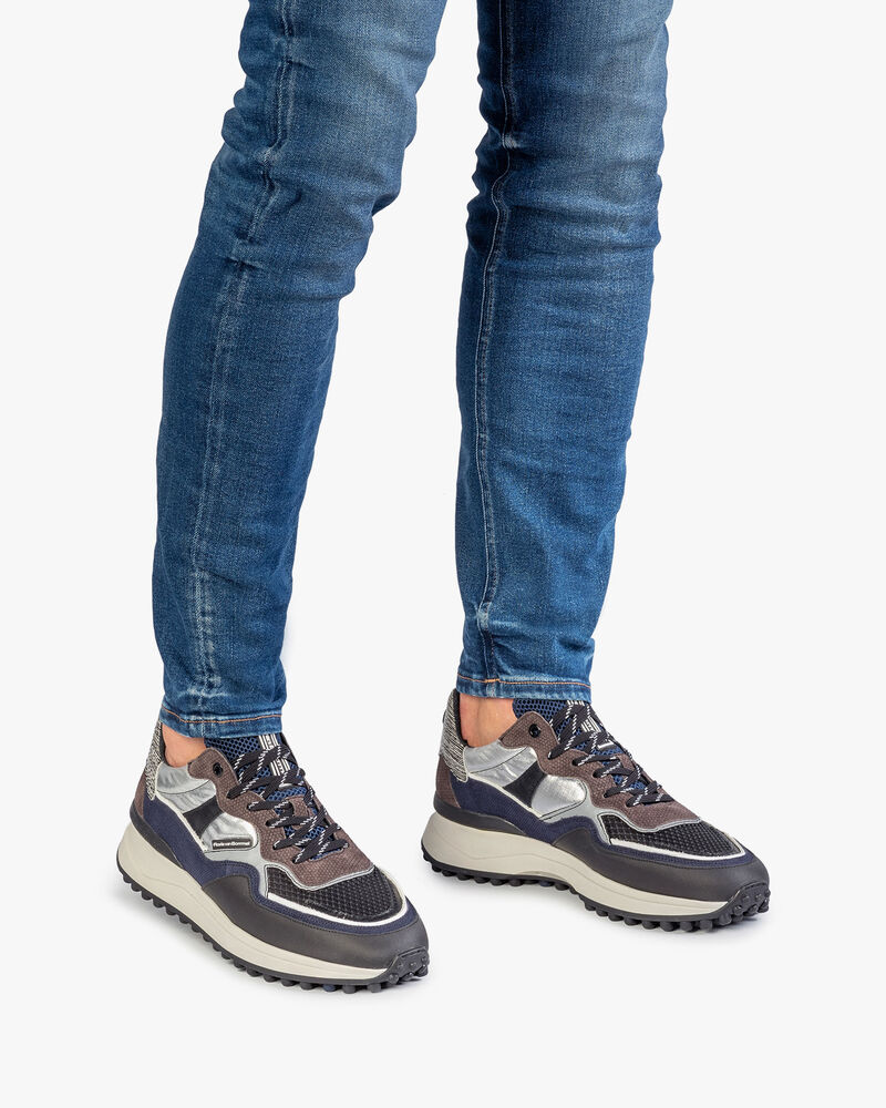 Noppi Sneaker dunkelgrau-blau